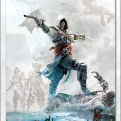 Bestes Angebot 🥰 Abysse Corp Assassin's Creed: Poster "Edwards Kampf" ❤️