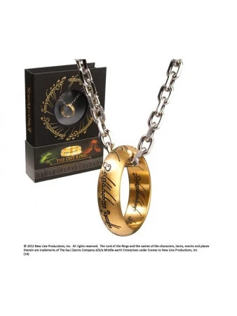 Auslauf 👏 Noble Collection Der Herr Der Ringe: Edelstahl-Kette "Der Eine Ring" 🎁 3 Auslauf 👏 Noble Collection Der Herr Der Ringe: Edelstahl-Kette "Der Eine Ring" 🎁