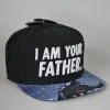 Auslauf 🔥 Starter Star Wars: Snapback Cap "3D Logo - I AM YOUR FATHER" - Schwarz / Weiß ✔️