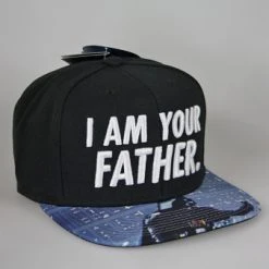 Auslauf 🔥 Starter Star Wars: Snapback Cap "3D Logo - I AM YOUR FATHER" - Schwarz / Weiß ✔️