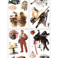 Blitzangebot 🔥 Joy Toy Star Wars: Episode VII - Wandtattoo "Star Wars Charactere" ✔️