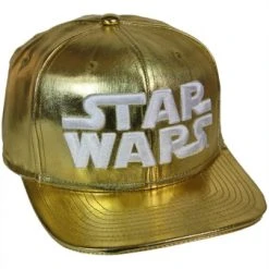 Großhandel 😍 Starter Star Wars: Snapback Cap "3D Logo - C-3PO" Gold / Weiß 😍